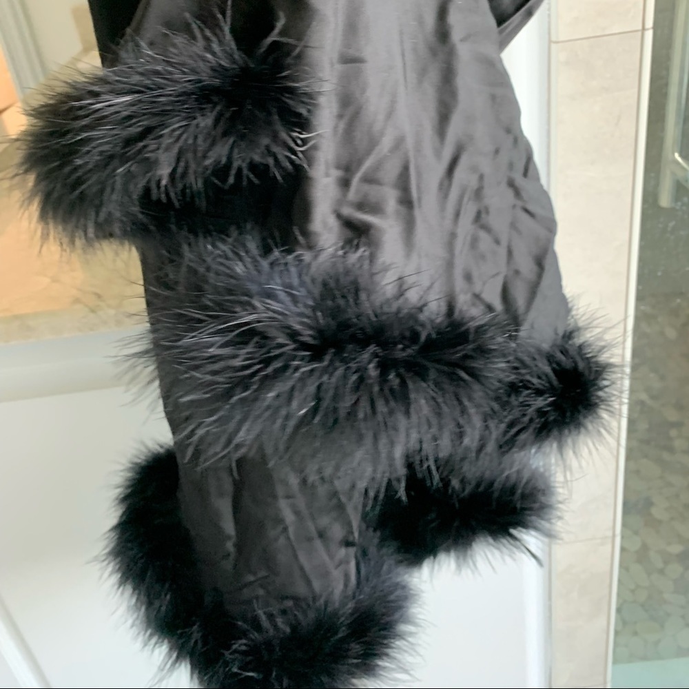 Sleeper Boudoir Feather Trim Flared Trousers - Picture 11 of 12